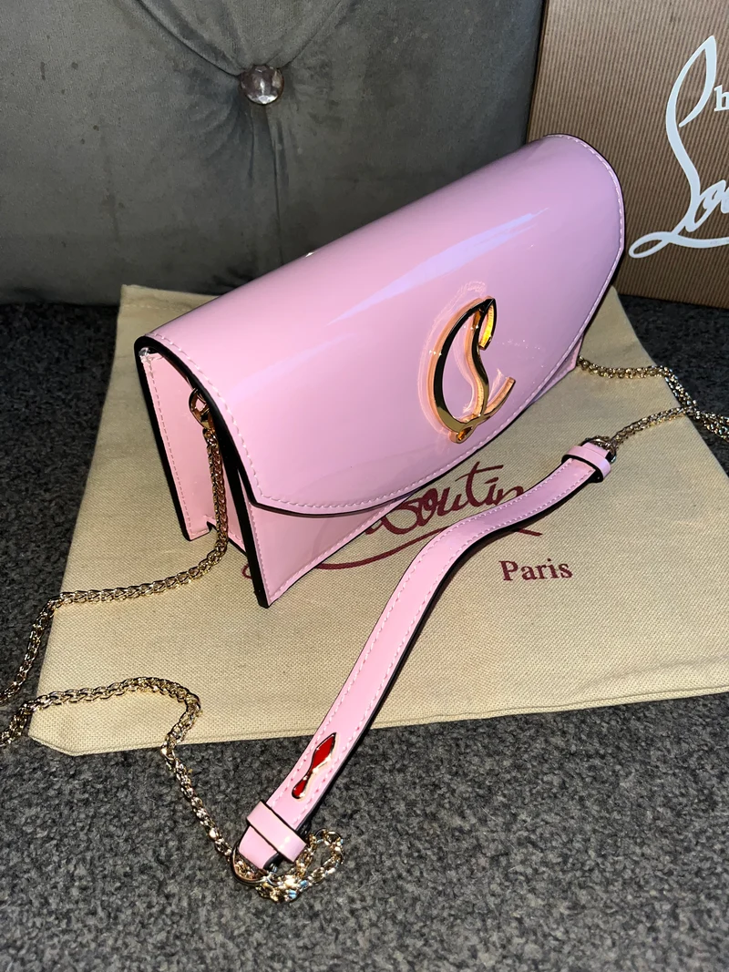 Pink Loub Clutch Bag