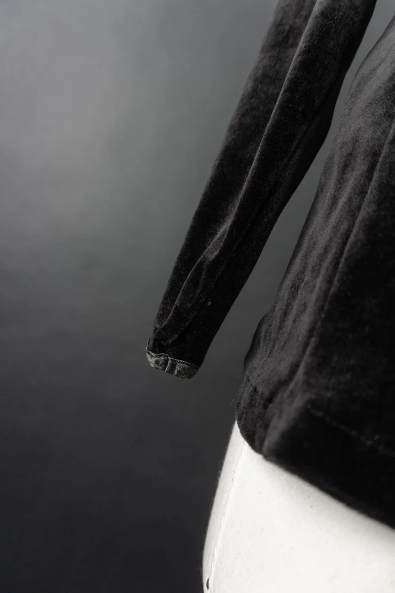 Vintage 80s Yves Saint Laurent Longsleeve, Samt, S–M