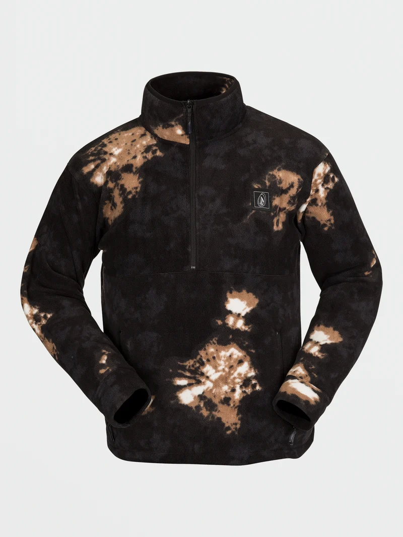 V-Science Fleece 1/2 Zip Sweatshirt - Bleach Black
