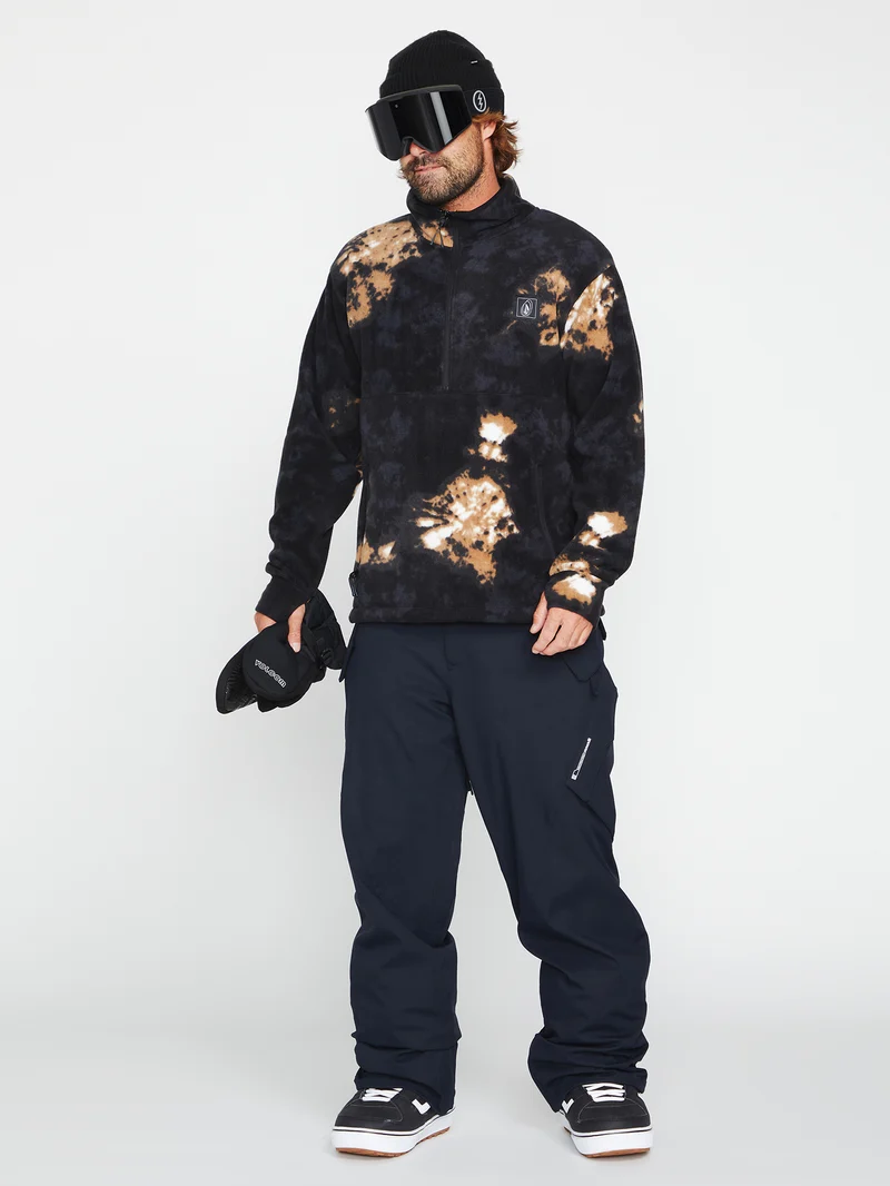 V-Science Fleece 1/2 Zip Sweatshirt - Bleach Black