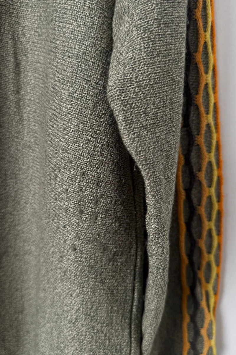 Vintage 80s Carlo Colucci Pullover, Herbstfarben, XL