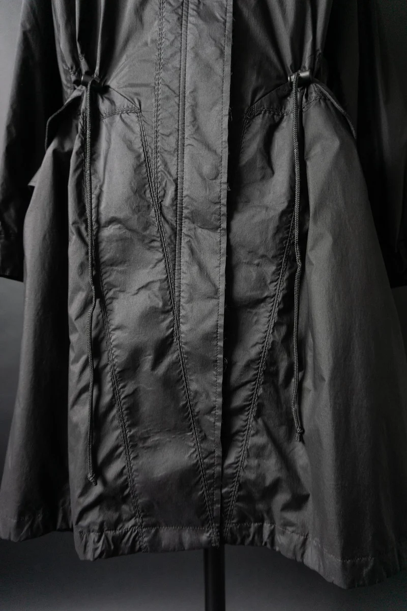 Vintage 90s Issey Miyake White Label Parka mit Kapuze, S–L