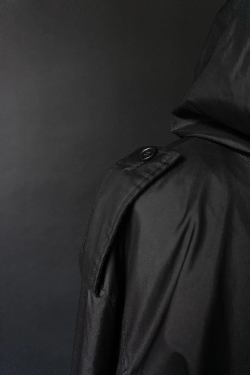 Vintage 90s Issey Miyake White Label Parka mit Kapuze, S–L