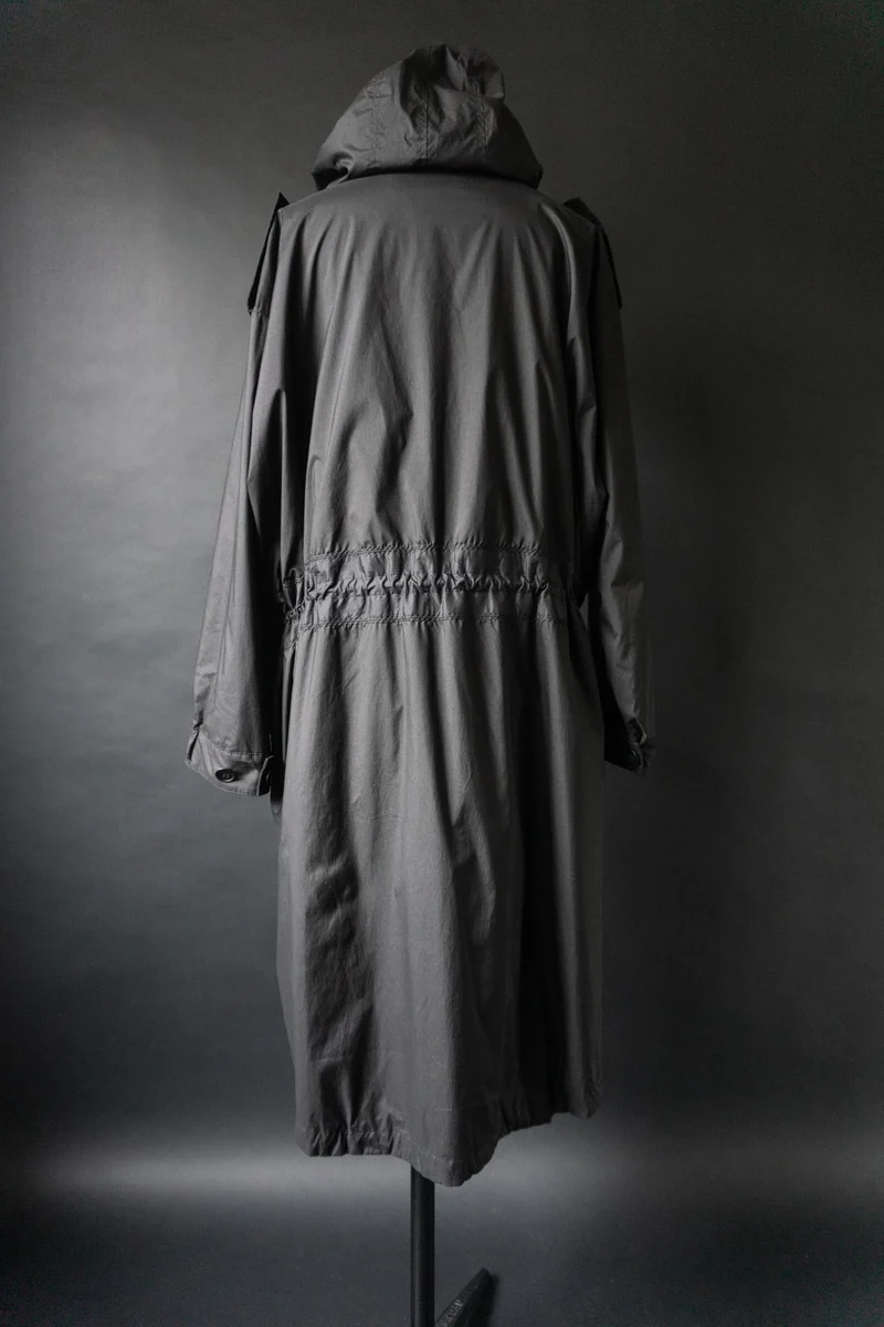 Vintage 90s Issey Miyake White Label Parka mit Kapuze, S–L