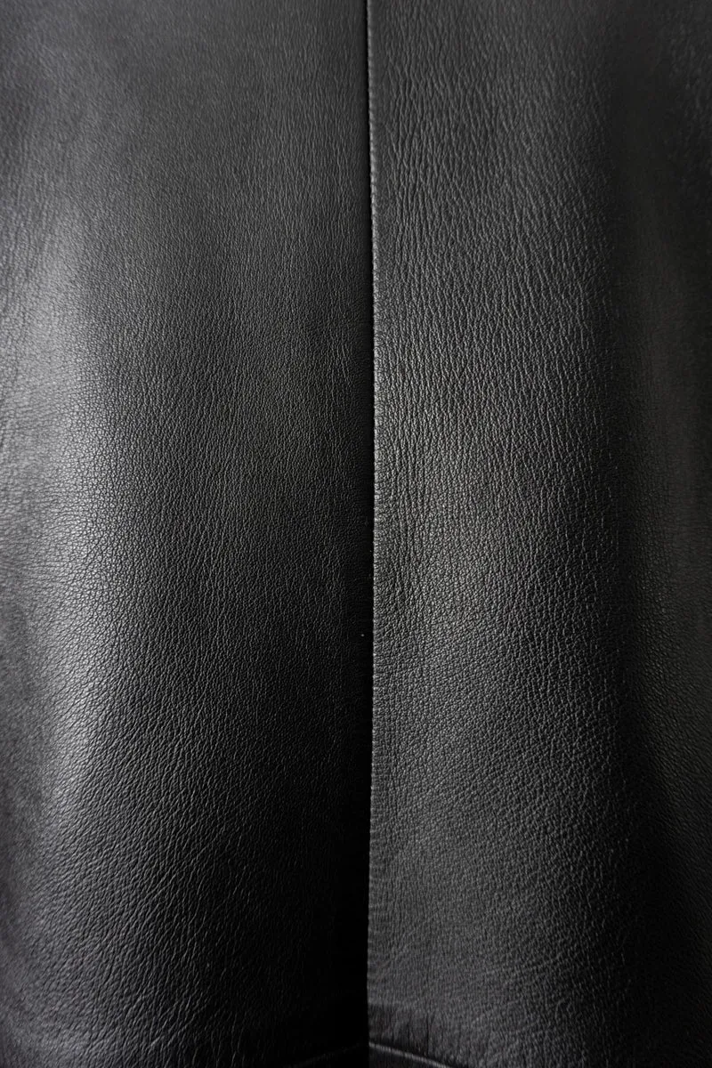 Vintage 90s Goth Ledermantel, S–M