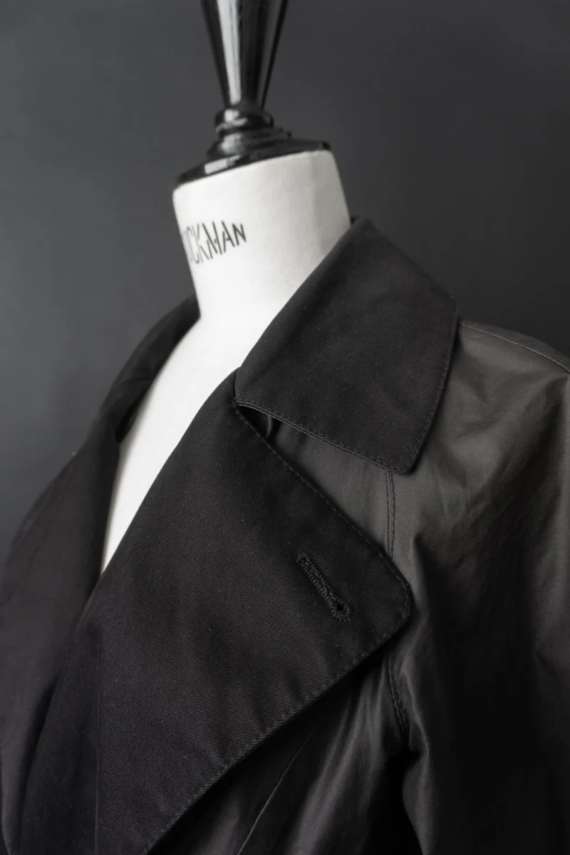 Vintage Belstaff Wachsmantel, Schwarz, S–M