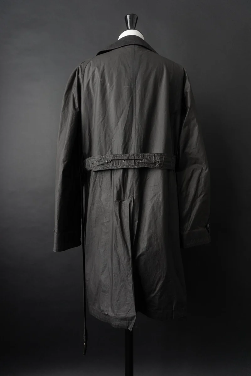 Vintage Belstaff Wachsmantel, Schwarz, S–M