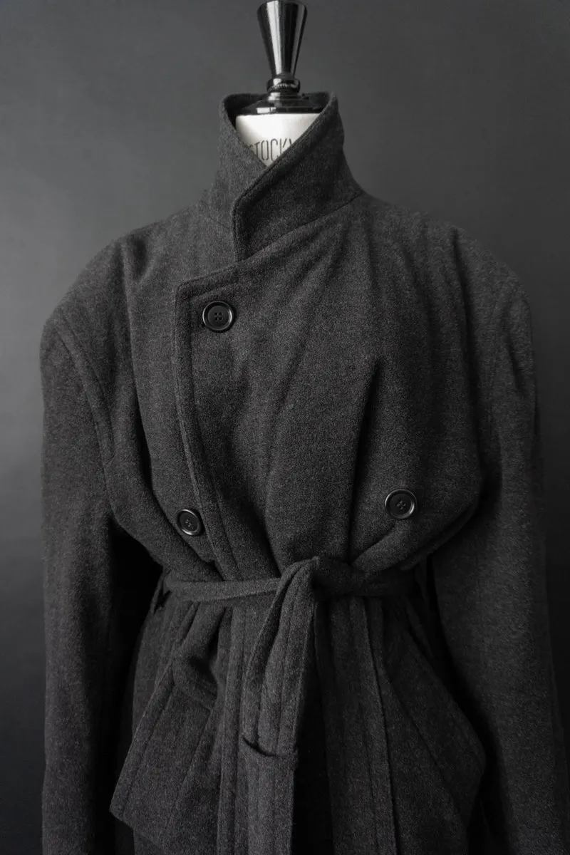 Vintage 90s Hugo Boss Trenchcoat, Wolle, M–XL