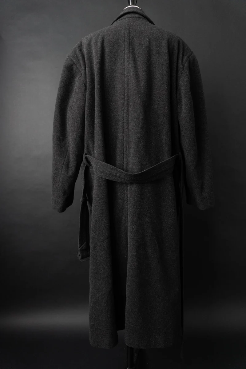 Vintage 90s Hugo Boss Trenchcoat, Wolle, M–XL