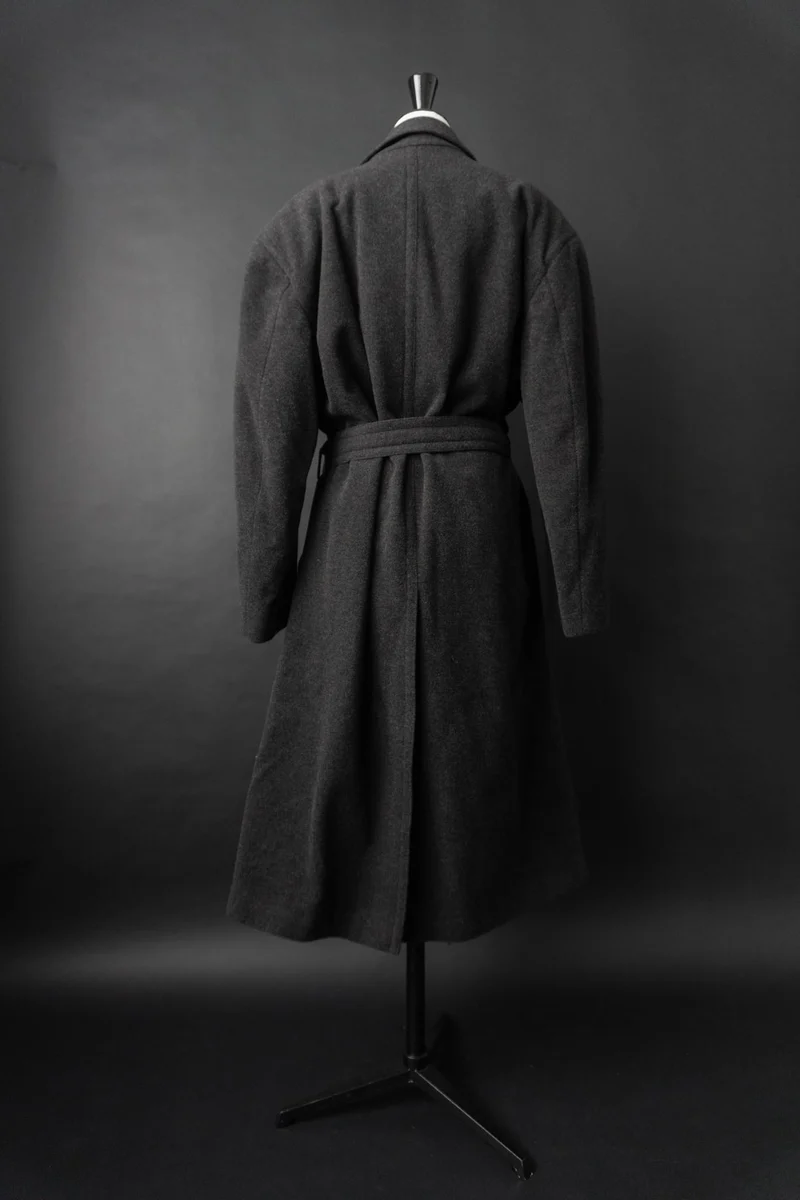 Vintage 90s Hugo Boss Trenchcoat, Wolle, M–XL