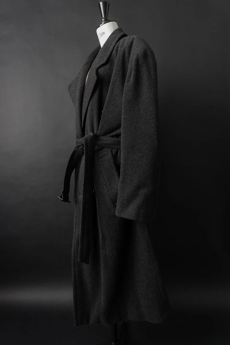 Vintage 90s Hugo Boss Trenchcoat, Wolle, M–XL