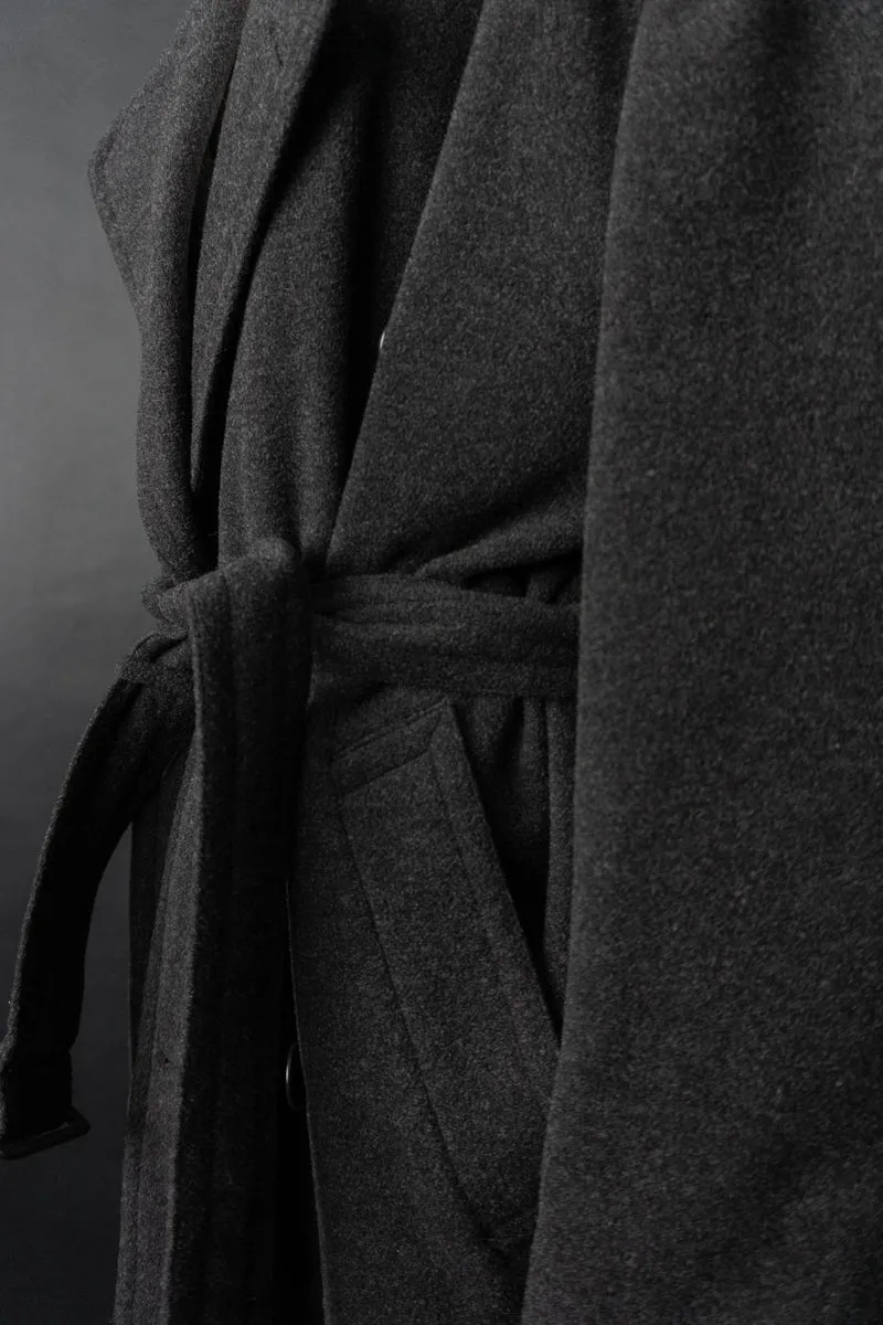 Vintage 90s Hugo Boss Trenchcoat, Wolle, M–XL