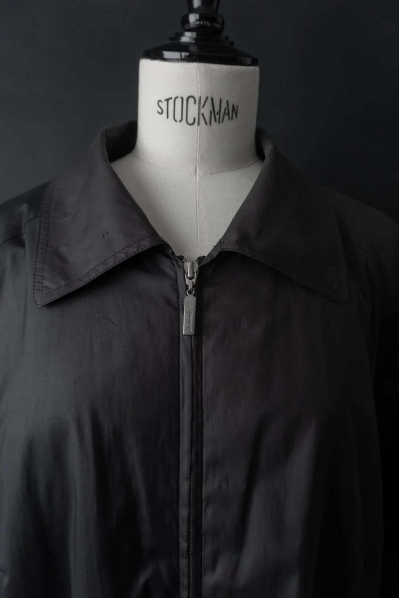 Vintage Übergangsmantel in A-Linie mit Zipper, M–L