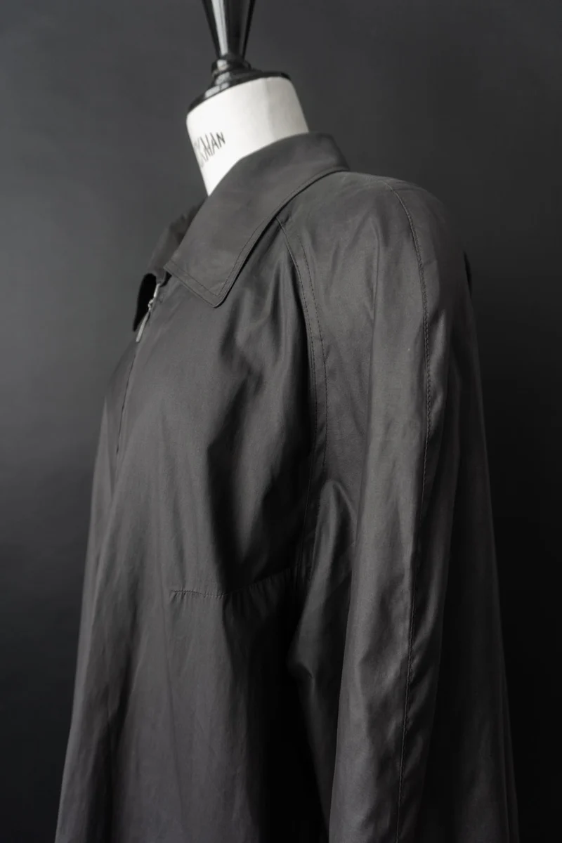 Vintage Übergangsmantel in A-Linie mit Zipper, M–L