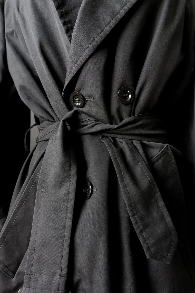 Vintage 80s Trenchcoat, Schwarz, M–L