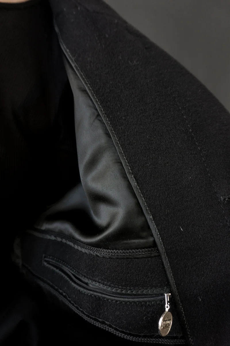 Vintage Kaschmir-Wolle Trenchcoat, M–L