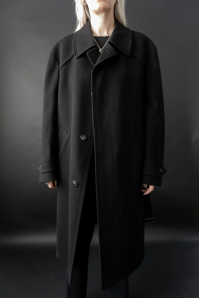 Vintage Kaschmir-Wolle Trenchcoat, M–L