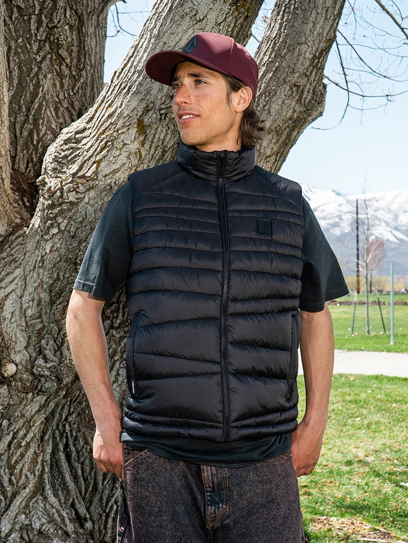 Earth Tripper Puff Weste - BLACK