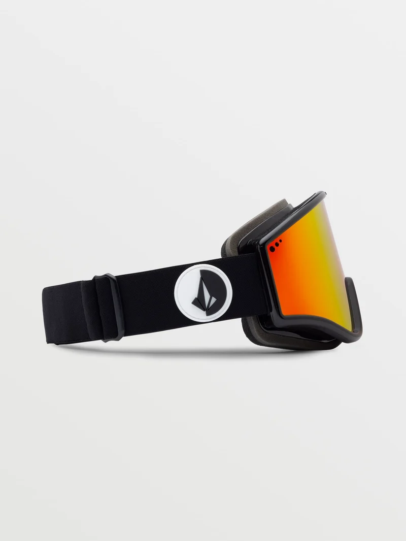 Yae Gloss Black Goggle - Red Chrome