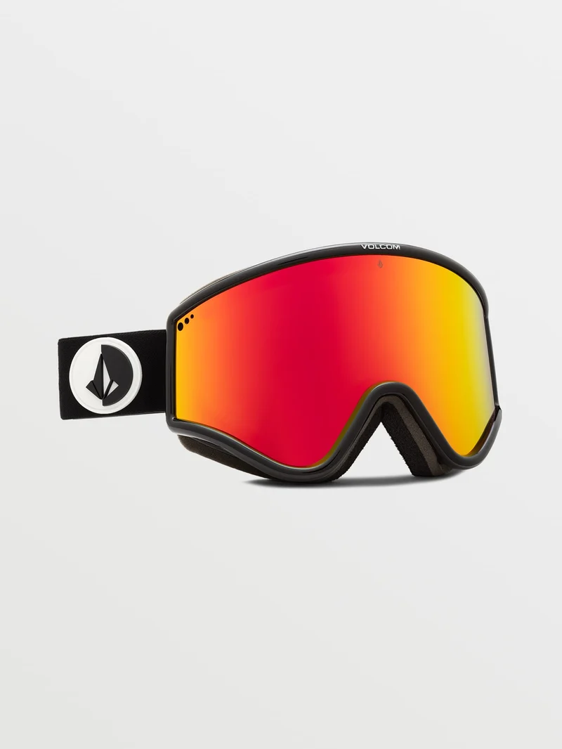 Yae Gloss Black Goggle - Red Chrome