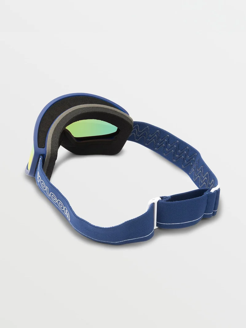 Footprints Dark Blue/White Goggle - Gold Chrome