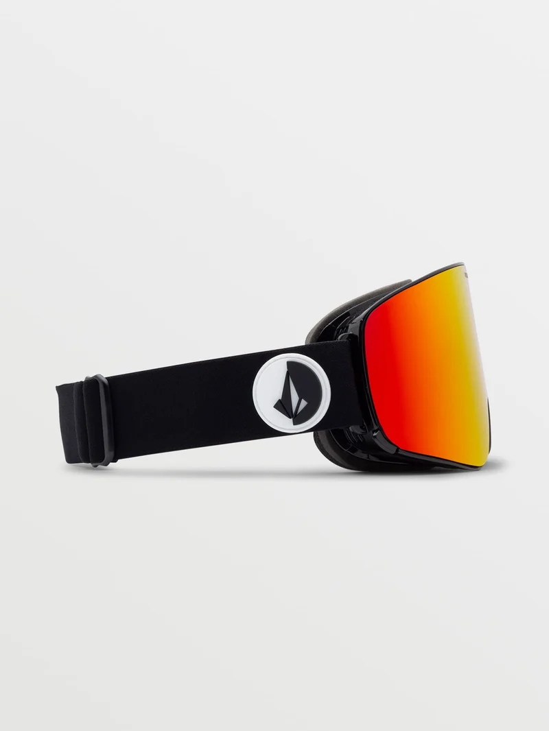 Odyssey Gloss Black Goggle (+ Bonus Lens) - Red Chrome