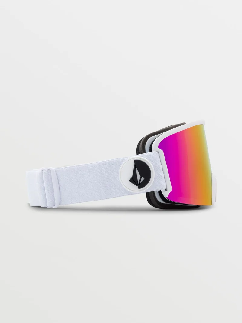 Garden Matte White Goggle - Pink Chrome