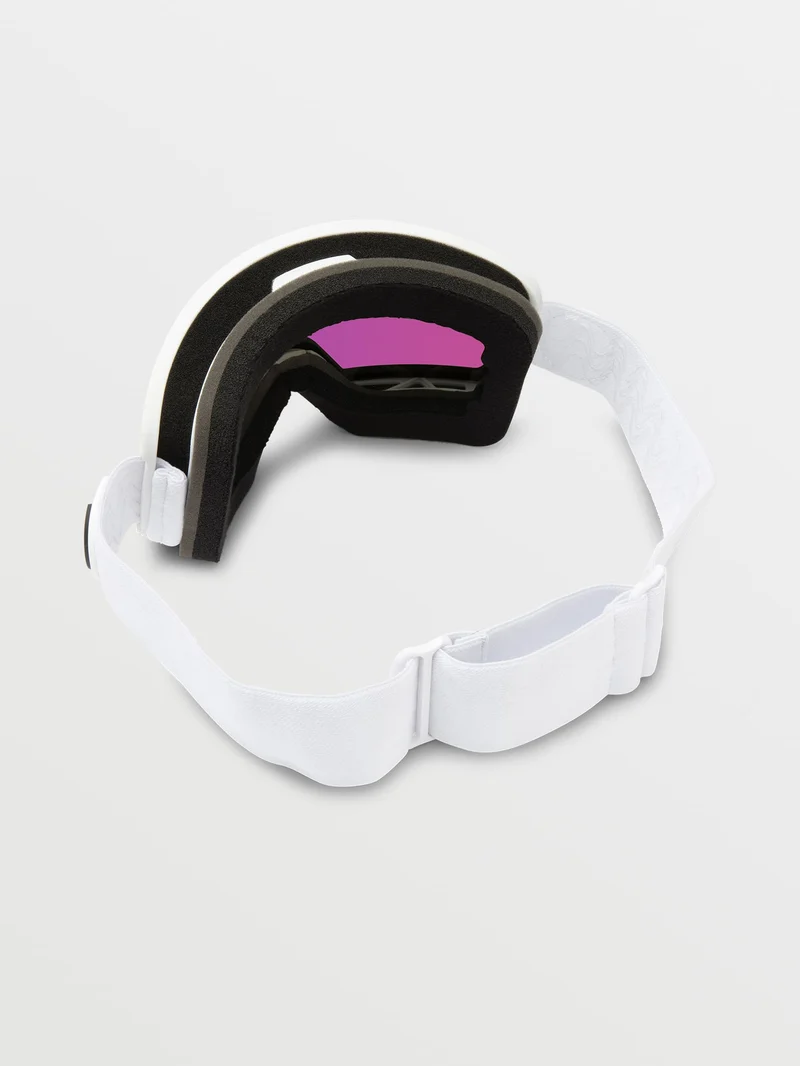 Garden Matte White Goggle - Pink Chrome