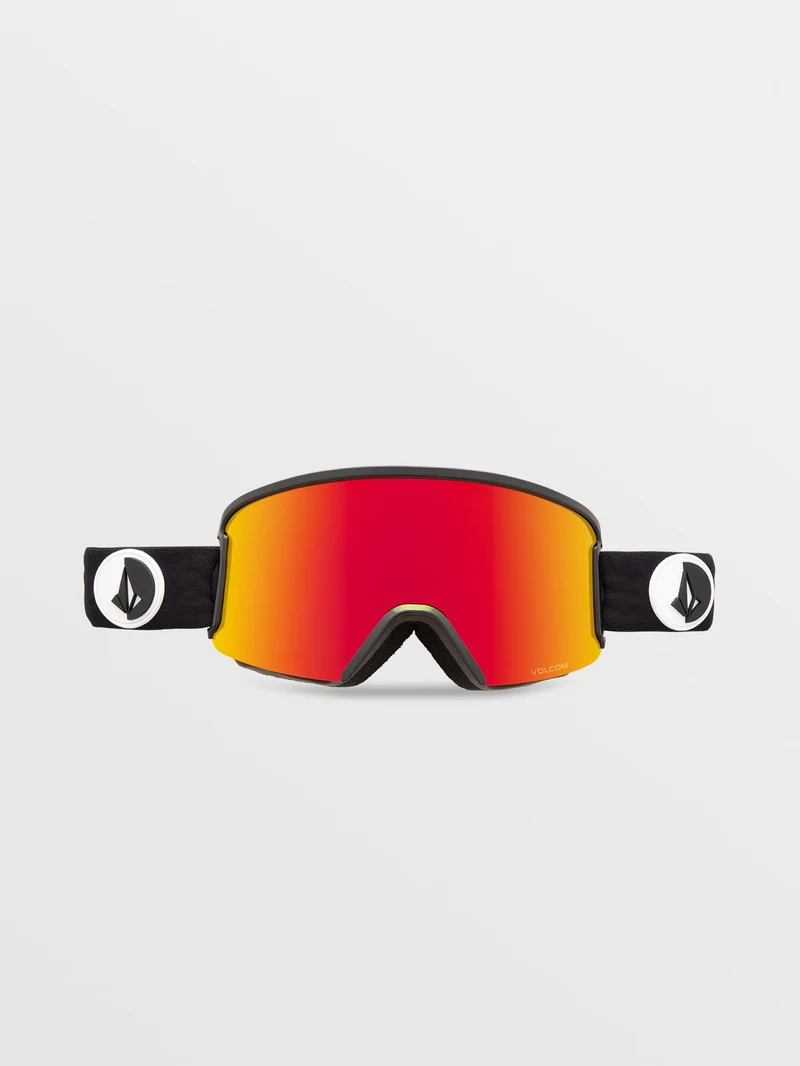 Garden Gloss Black Goggle - Red Chrome