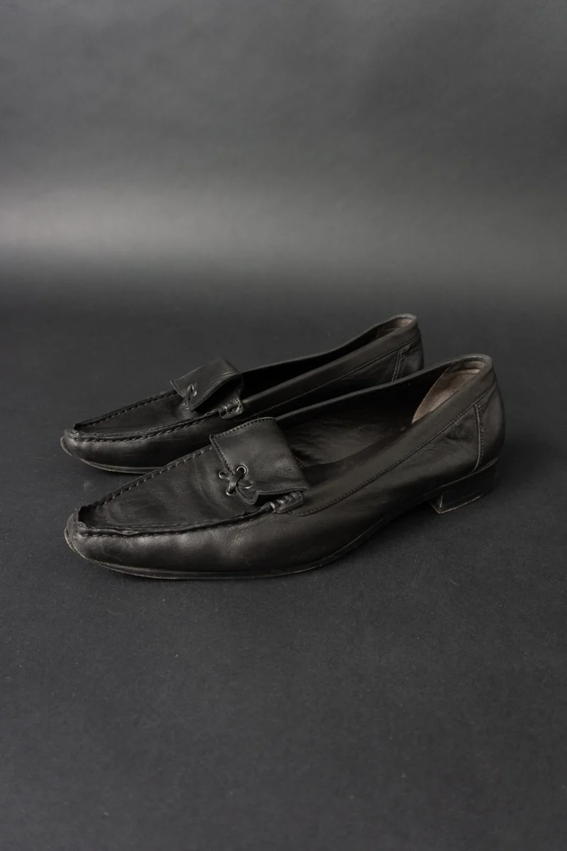 Vintage Leder Loafer, 90s, Made in Italy, 41