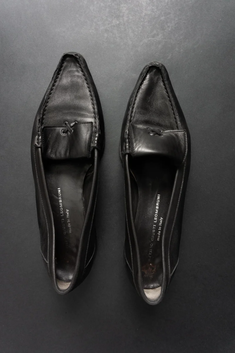 Vintage Leder Loafer, 90s, Made in Italy, 41