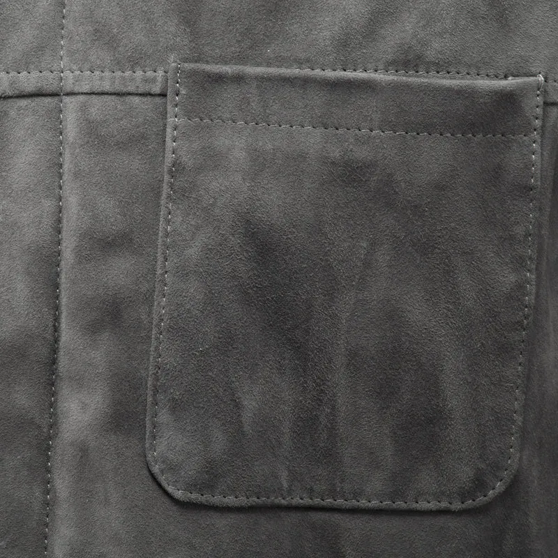 Light Vintage Suede Overshirt