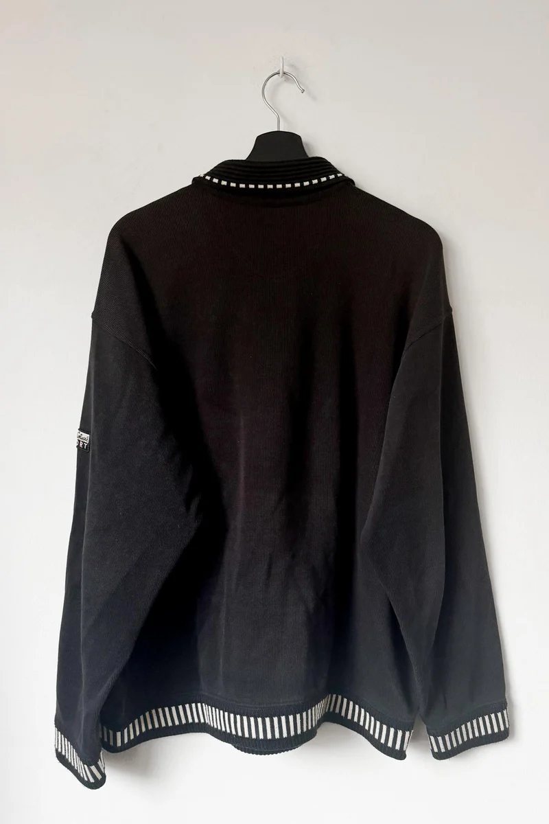 Vintage 90s Carlo Colucci Pullover – Schwarz