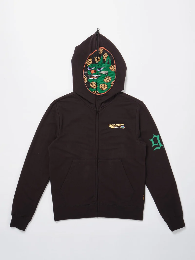 Nando Von Arb Full Zip Sweatshirt - BLACK - (KINDER)