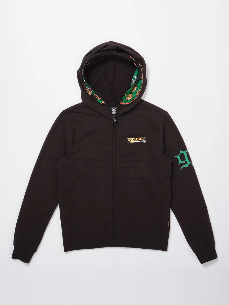 Nando Von Arb Full Zip Sweatshirt - BLACK - (KINDER)