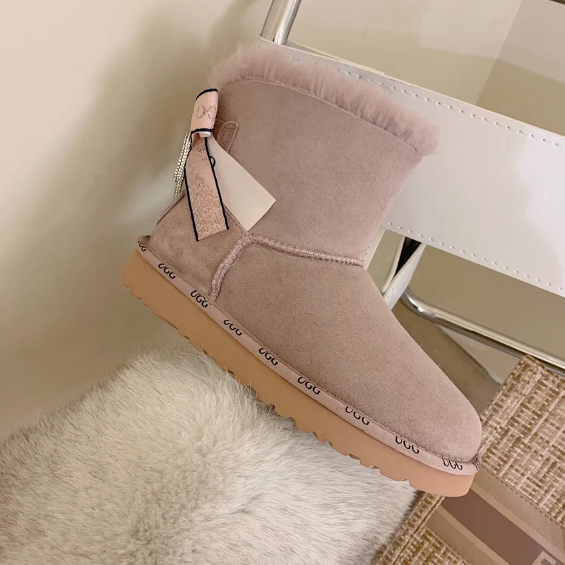 Glittery Bow Ugg Boots