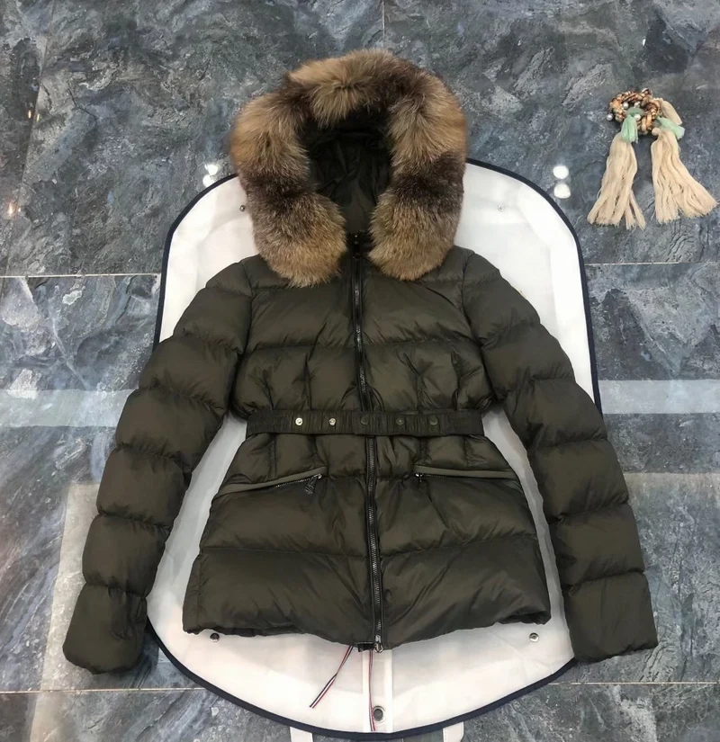 Real Fur Hooded Coat