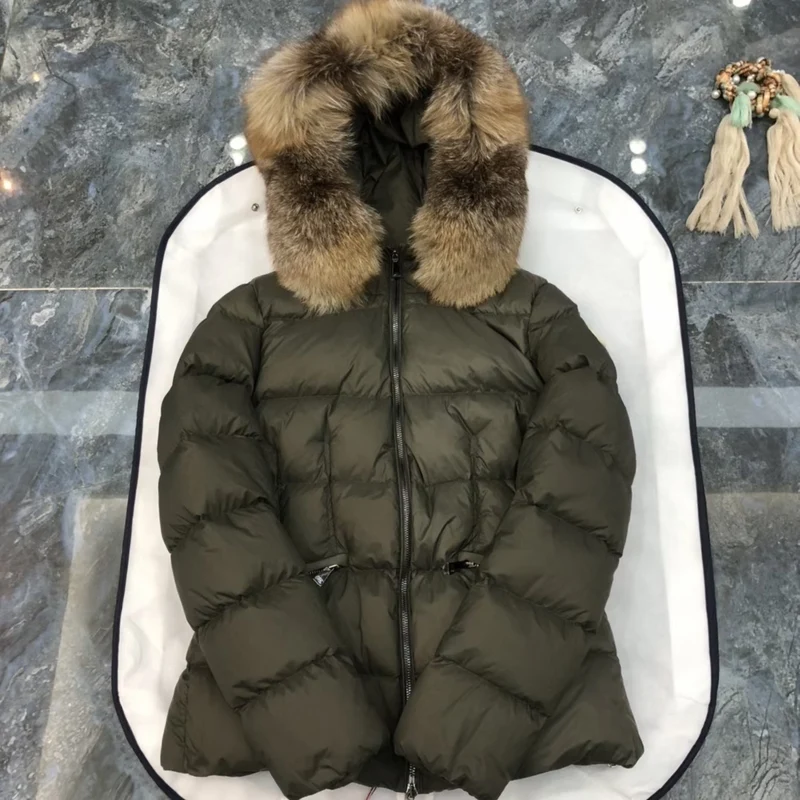 Real Fur Hooded Coat
