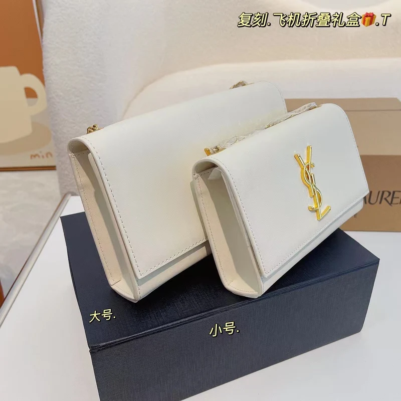 White Leather Clutch Bag