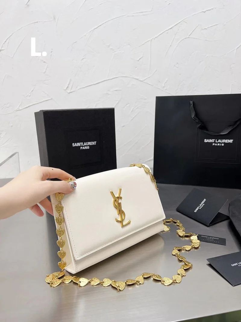White Leather Clutch Bag