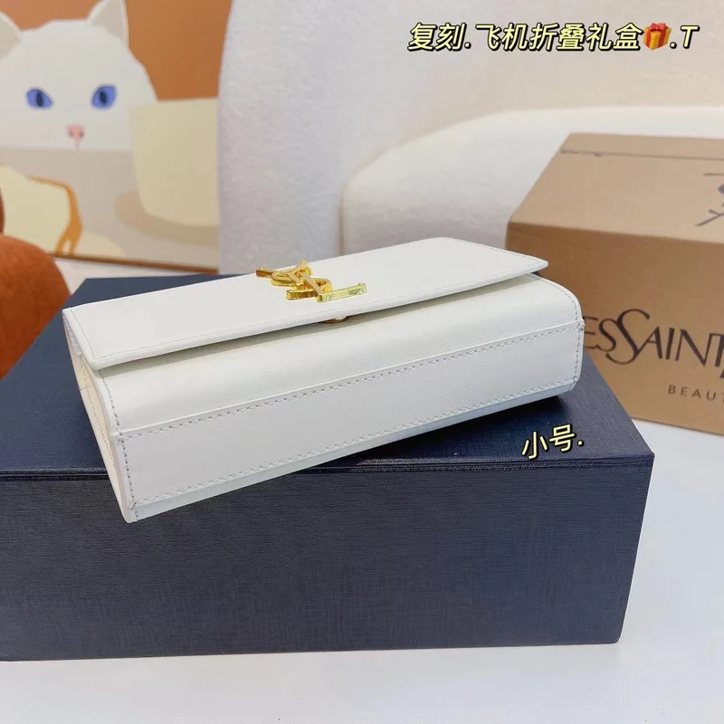 White Leather Clutch Bag