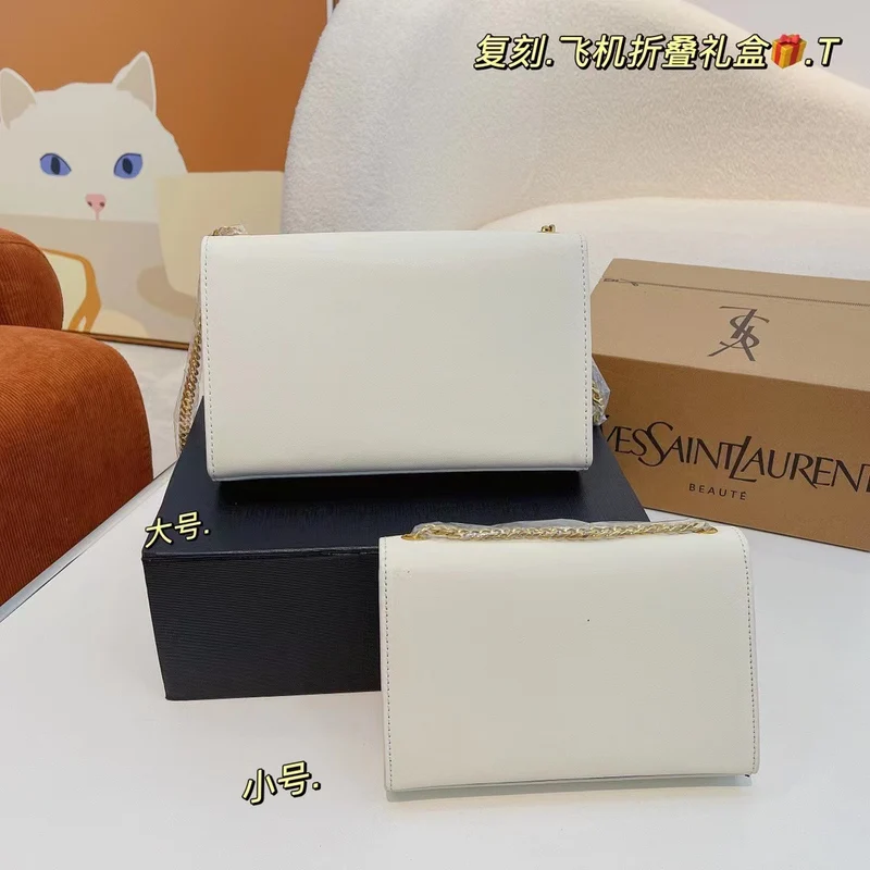White Leather Clutch Bag