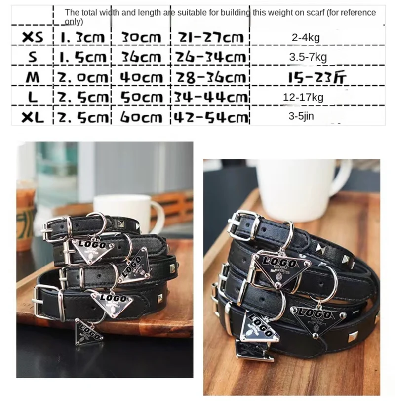 Black Leather Collar
