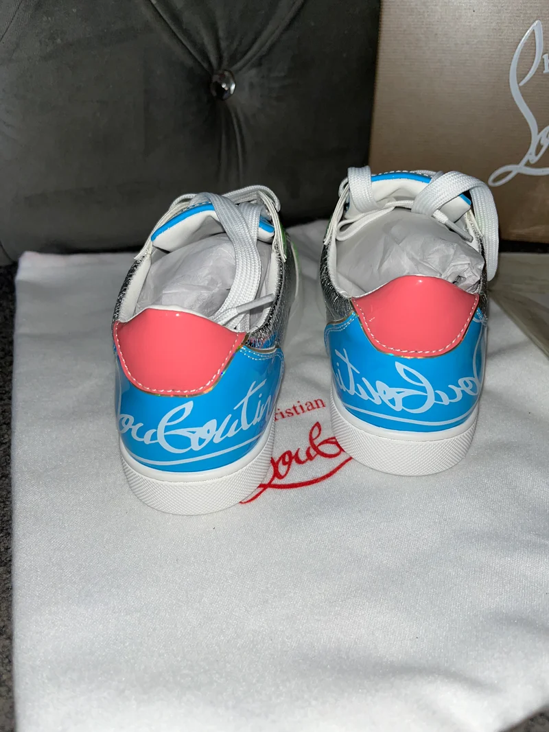 Colourful Red Bottomed Trainers