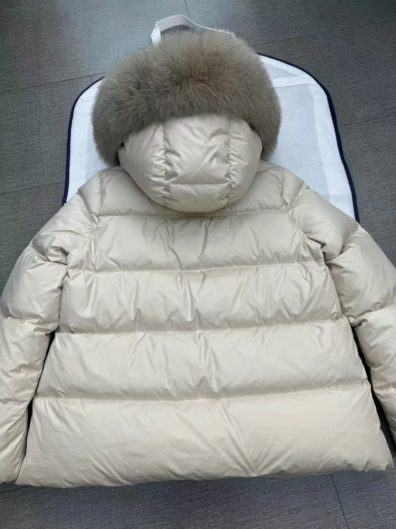 Down Fox Fur Coat