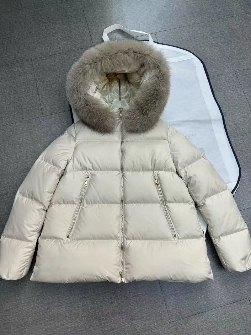 Down Fox Fur Coat