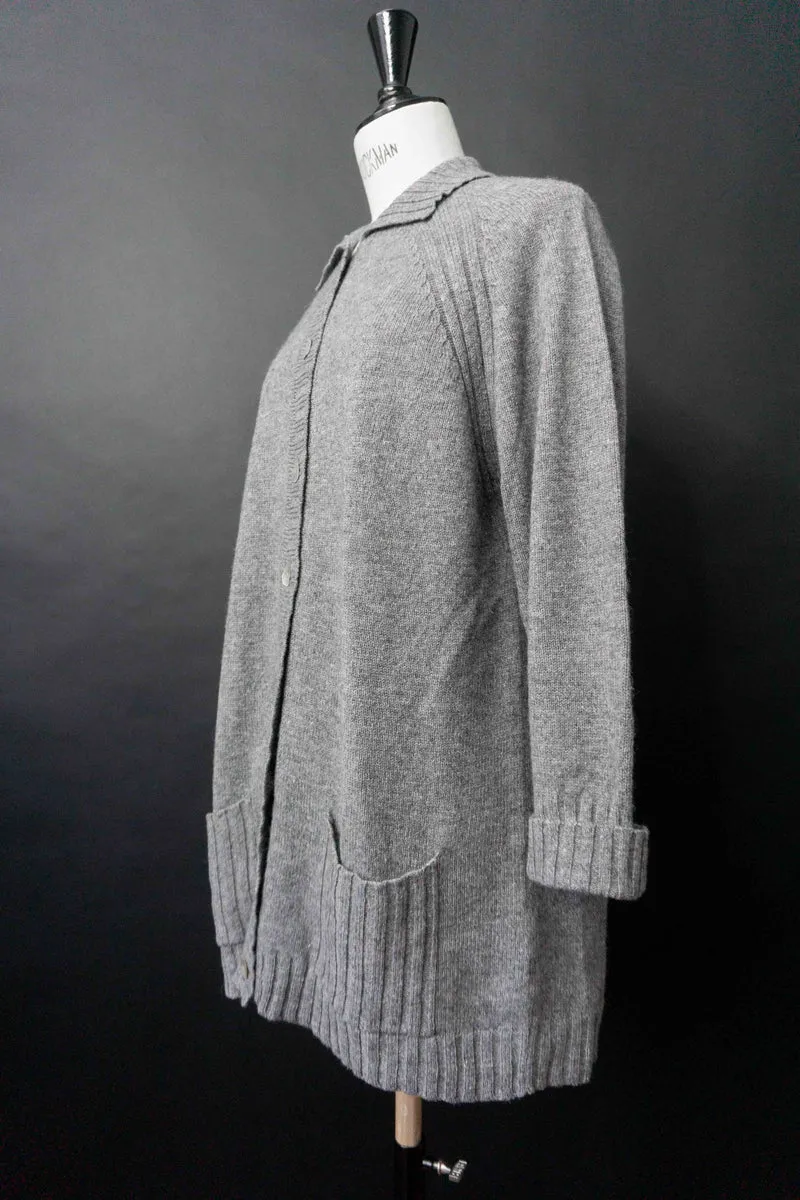 Vintage Cardigan, Soft Grau, M–L