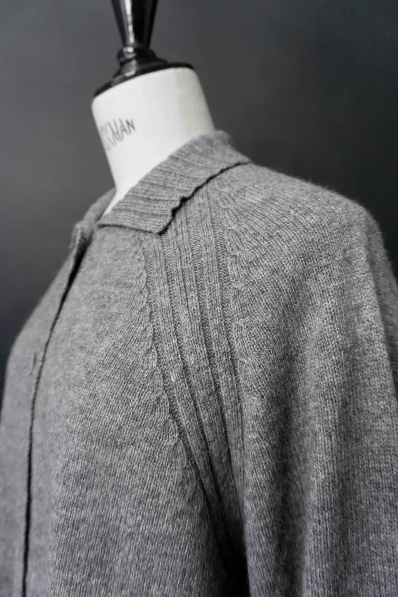 Vintage Cardigan, Soft Grau, M–L