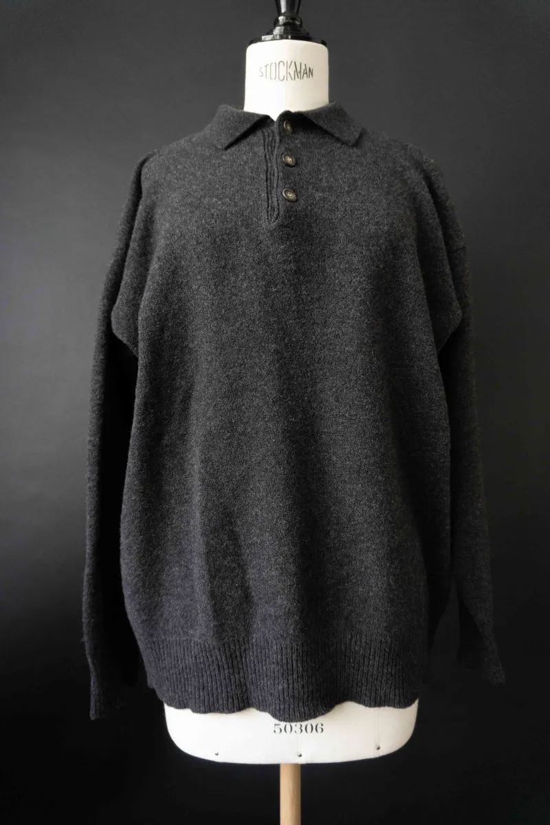 Vintage Pullover, Anthrazit, M–XL