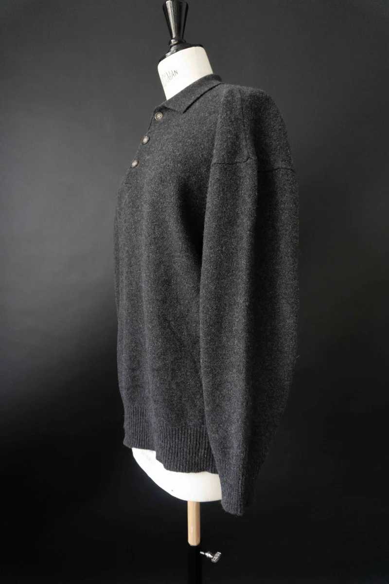 Vintage Pullover, Anthrazit, M–XL